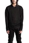 SAN263-1 | SS26 - Woven Linen Raw Sweater, SS26-0505
