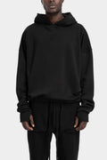 Thom Krom | AW25 - Oversized hood sweater, Black MS186