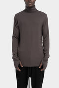 Thom Krom | AW25 - Turtleneck long sleeve tee, Brown MTS891