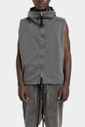 Thom Krom | AW25 - Hooded sweat vest, Grey MSJ684