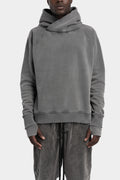 Thom Krom | AW25 - Hooded raglan sweater, Used grey MS187
