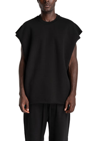 Thom Krom | AW26 - Round Neck Sweat Top, Black MS197