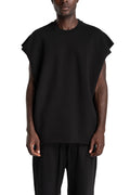 Thom Krom | AW26 - Round Neck Sweat Top, Black MS197