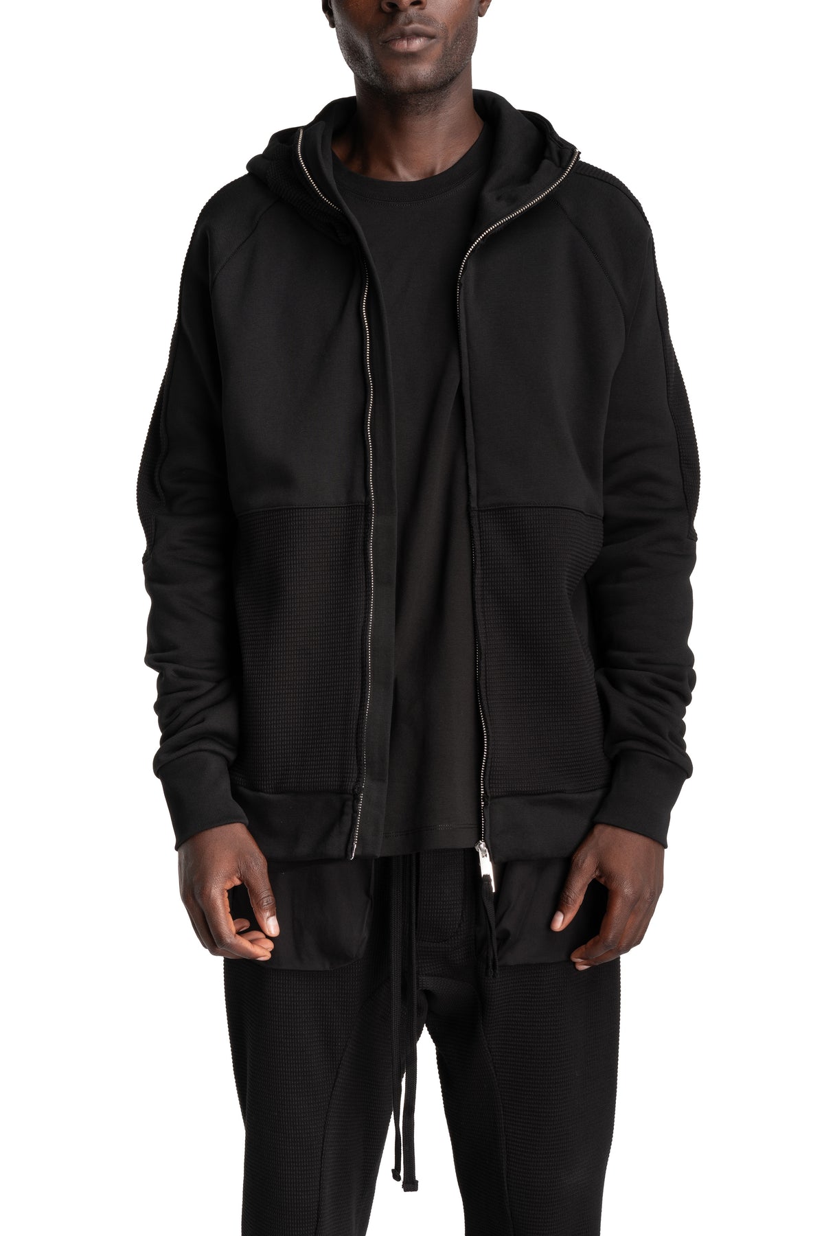 Thom Krom | AW26 - Hooded Zip Jacket, Black MSJ701