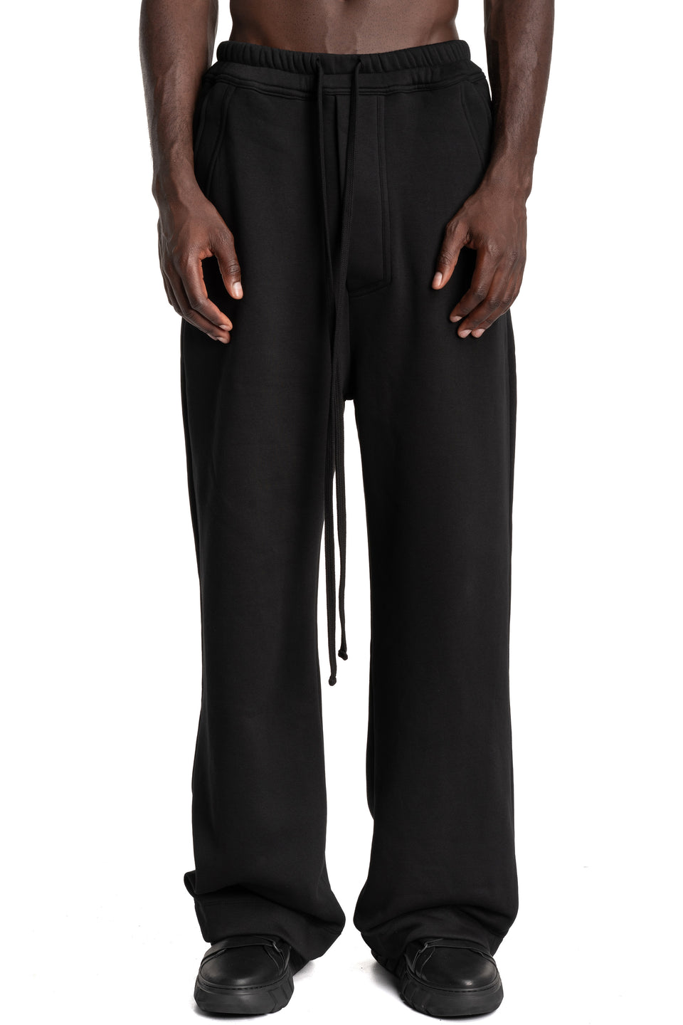 Wide Leg Jersey Trousers