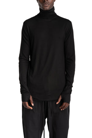 Thom Krom | AW26 - Roll Neck Longsleeve, Black MTS1003