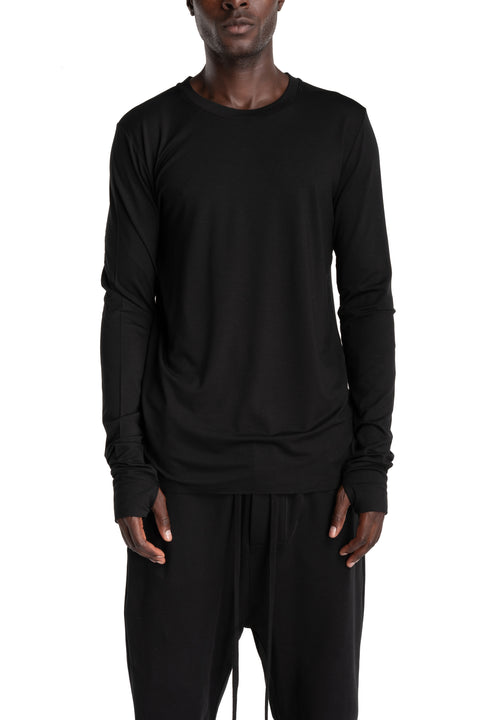 Thom Krom | AW26 - Longsleeve Shirt, Black MTS970