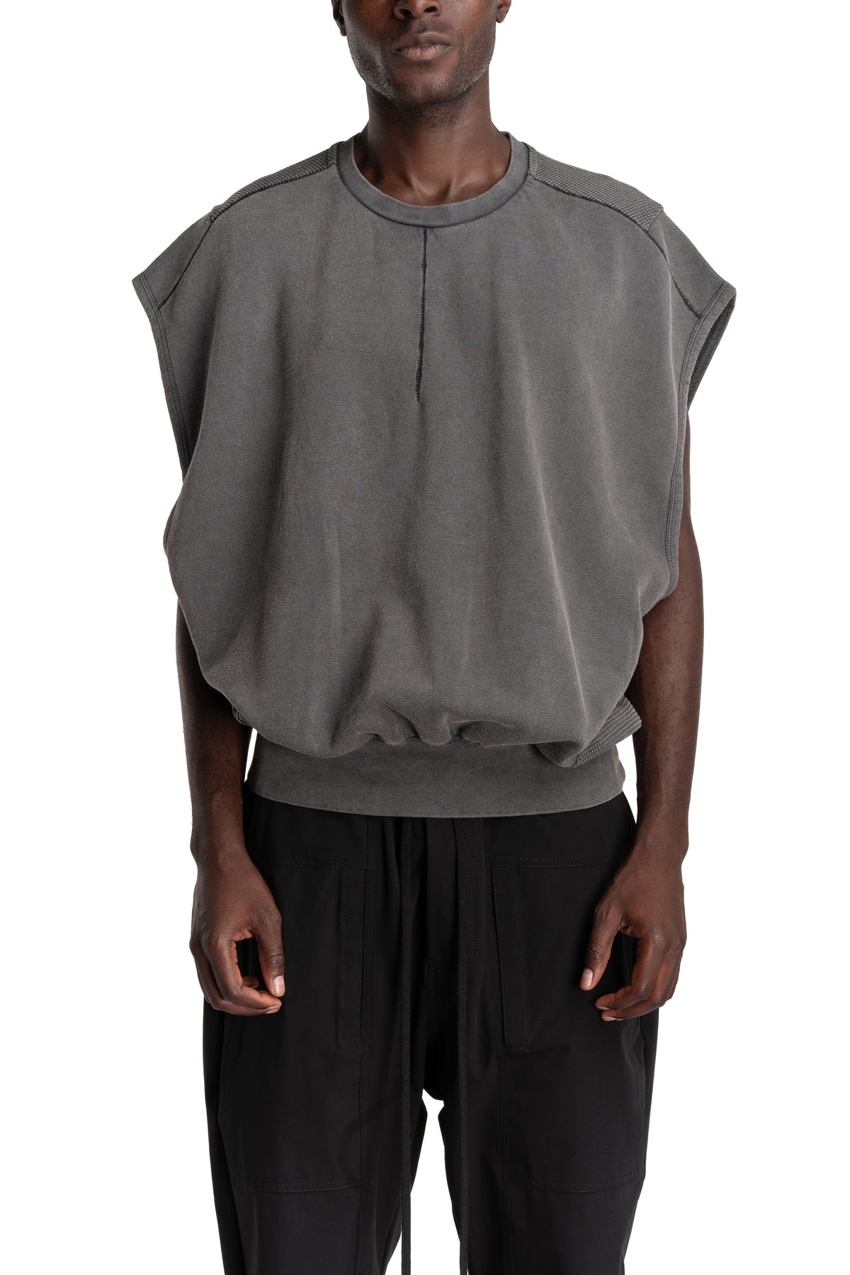 Thom Krom | AW26 - Crew Neck Sweatshirt, Dark Used Grey MS191