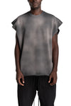 Thom Krom | AW26 - Round Neck Sweat Top, Grey Stone Wash Spray MS197