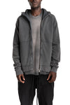 Thom Krom | AW26 - Hooded Zip Jacket, Dark Used Grey MSJ701