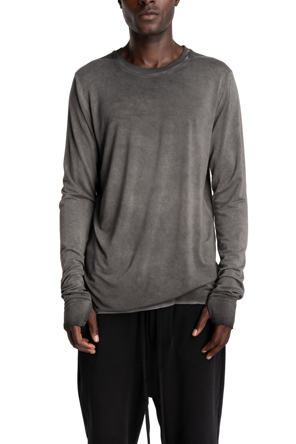 Longsleeve Shirt, Cold Dye Grey