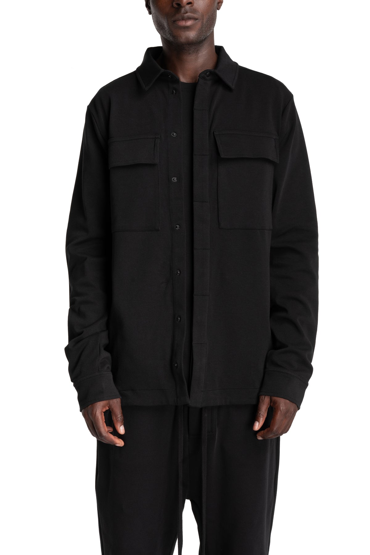 Thom Krom | AW26 - Jersey Shirt, Black MH183