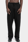 Thom Krom | SS26 - Drop crotch cotton sweatpants, Black MST518