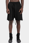 Thom Krom | SS26 - Cotton sweat shorts, Black MST519