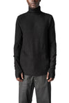 Thom Krom | AW26 - Roll neck long sleeve top, Black MTS1004