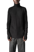 Thom Krom | AW26 - Roll neck long sleeve top, Black MTS1004