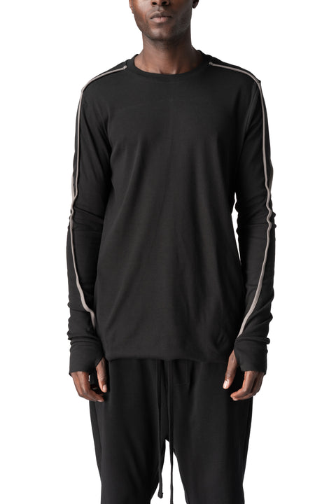 Thom Krom | AW26 - Cotton stretch jersey top, Black MTS960