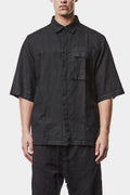 Thom/Krom | SS25 - Washed linen blend short sleeve shirt