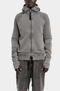 Thom / Krom | SS25 - Hood zip up sweater, Used grey MSJ691