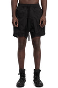 Thom Krom | SS26 Crushed nylon shorts, Black MP42
