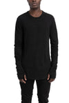 Thom Krom | SS26 - Linen long sleeve tee, Black MTS932