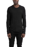 Thom Krom | SS26 - Contrast long sleeve tee, Black MTS941