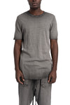 Thom Krom | SS26 - Slim rib t-shirt, Cold dye grey MTS948