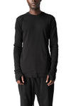 Thom Krom | AW26 - Distressed double layer long sleeve tee, MTS969