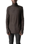 Thom Krom | AW26 - Roll neck long sleeve top, Cold brown MTS1004