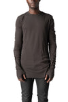 Thom Krom | AW26 - Cotton jersey top, Cold brown MTS999
