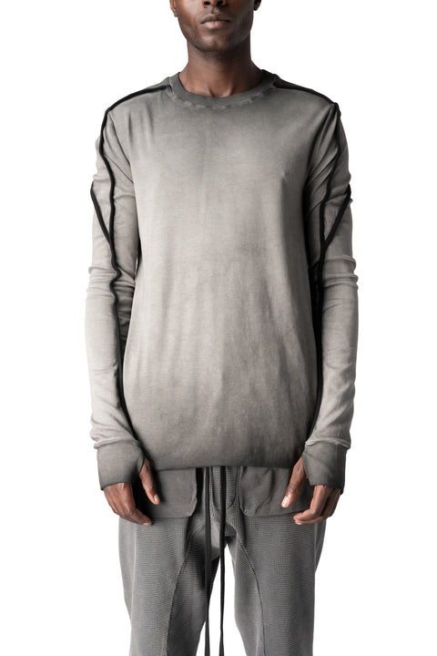 Thom Krom | AW26 - Cotton stretch jersey top, Cold dye grey MTS960
