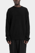 Y’s Yohji Yamamoto | AW25 - Patched wool knit pullover, ML-K44-191