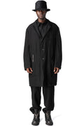 Y's Yohji Yamamoto | AW26 - Shrink wool shop coat, Black MW-J70-101
