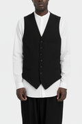 Y’s Yohji Yamamoto | Gabardine wool vest, ML-V02-103