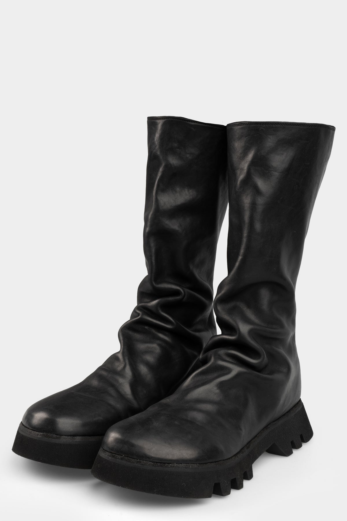 Guidi Blake stitch back zip high boots ZO09V