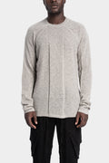 Julius_7 | - Crewneck knit sweater, Plaster