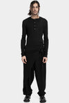 Marc Point | AW24 - Lightweight wool / silk ls henley T-Shirt