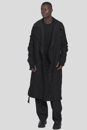 Wool trench coat