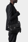 GUIDI M100 - Messenger bag, Black / Full Grain Horse Leather